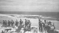 Australian troops 
approaching Derna, January 1941