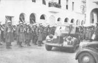 The ceremony at the handing 
over of the city of Benghazi, 7th February 1941
