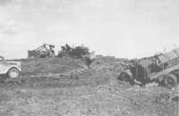 The approach to Pharsala 
bridge from the north on 18th April 1941