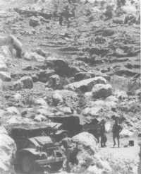 A rocky slope near Jezzine 
(Australian War Memorial)