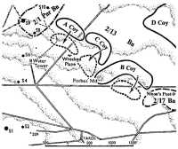 Advancing of line in north 
of Salient, 11th–12th June