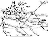 The 2/28th Battalion 
attack, 2nd–3rd August