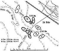 24th Brigade dispositions, 
18th July