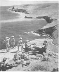 Men of the 9th Divisional 
AASC manning Post Z84 near the mouth of the Wadi Zeitun on the eastern perimeter