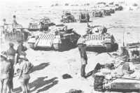 Scene of a decisive tank 
battle near the Blockhouse, west of Tel el Eisa