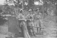 The crew of the rear 
anti-tank gun, which accounted for six of the nine tanks destroyed (Australian War Memorial)
