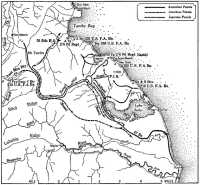 Japanese raids on Allied 
artillery positions, August 1943