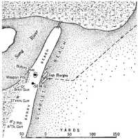 Japanese seaborne attack on 
Scarlet Beach, 17th October