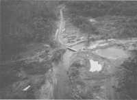 The Ruin Road at the 
Hongorai River, 28th July 1945