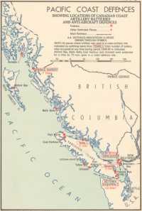 Map 2: Pacific Coast 
Defences