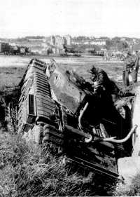 A Disabled Tank on the 
Dieppe Promenade