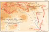 The fighting for Agira, 
24–28 July 1943