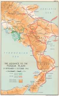 The advance to the Foggia 
Plain, 8 September–1 October 1943