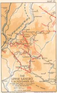 Map 10: The Upper Sangro, 
5–26 November 1943