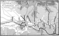 Sketch 8: Operations, 
Florence Area, 6 August–1 September 1944