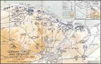 Map 1: German Forces and 
Defences 716th Infantry Division Area, 6 June 1944