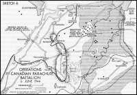 Sketch 6: Operations of 1st 
Canadian Parachute Battalion, 6 June 1944