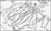 Sketch 20: The Pursuit to 
the Seine, 22–30 August 1944