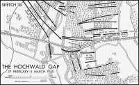 Sketch 38: The Hochwald 
Gap, 27 February–3 March 1945