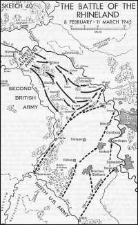 Sketch 40: The Battle of 
the Rhineland, 8 February–11 March 1945