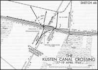 Sketch 46: The Küsten 
Canal Crossing, 17–19 April 1945