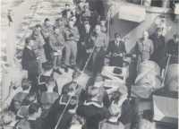 Divine Service on Board 
HMCS Algonquin, 18 June 1944