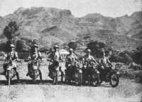 Despatch riders in the Amba 
Alagi area