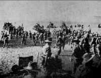 the assault on Myebon 74th 
Indian Brigade lands from LCTs to support the Commandos