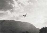 German reconnaissance plane 
in the Molos area