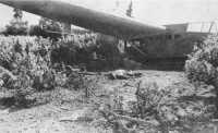 A crashed German glider