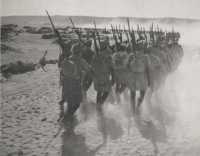 Ceremonial parade at 
Baggush before the battle