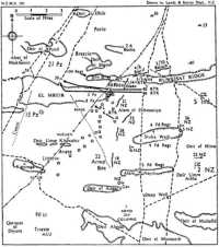 El Mreir: 23 armoured 
brigade’s advance and final New Zealand dispositions, 22 July 1942