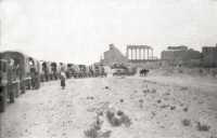 Convoy at the ruins of 
Palmyra