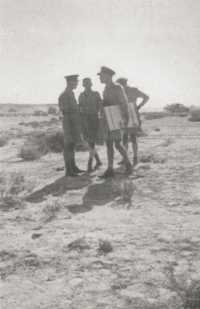 After an early morning 
conference at Munassib, July 1942 - Majors M