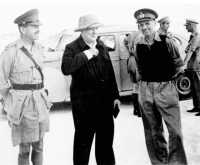 General Alexander, Mr 
Churchill and General Montgomery