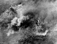 Aerial view of the bombing 
of Cassino