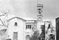 The front of the church in 
San Michele, where D Company of 24 Battalion withstood several counter-attacks