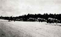 14 and 18 RNZAF Fighter 
Squadrons land on the Fighter strip at Nissan a few weeks later