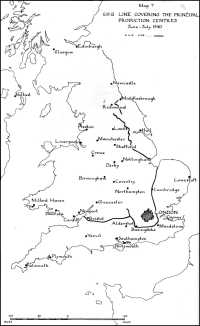 Map 7: GHQ Line Covering 
the Principal Production Centres, June-July 1940