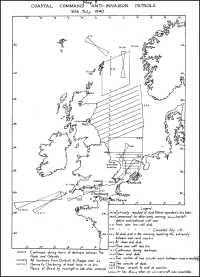Map 8: Coastal Command 
Anti-Invasion Patrols, 16th July 1940
