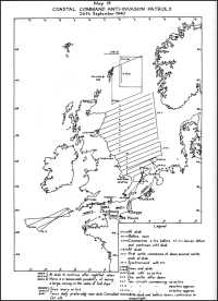 Map 19: Coastal Command 
Anti-Invasion Patrols, 26th September 1940