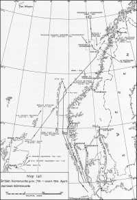 Map 1a: Naval Movements, 
7th–9th April