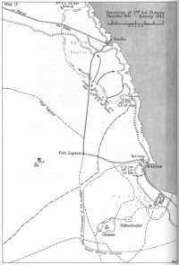 Map 17: Operations of 2nd 
SA Division December 1941–January 1942