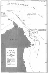 Map 18: Action off Cape 
Bon, night of 12–13 December 1941