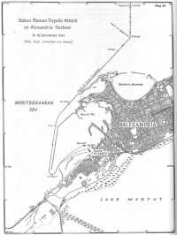 Map 20: Italian Human 
Torpedo Attack on Alexandria Harbour, 18–19 December 1941