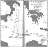 British and Italian Fleet 
Movements, 21st–23rd March 1942, leading to the 2nd Battle of Sirte