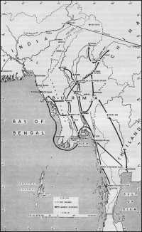 The Japanese Advance 
through Burma, January–May 1942