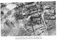 A synthetic oil plant at 
Bohlen after bomber command’s attack on 21–22nd March, 1945