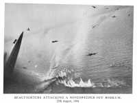 Beaufighters attacking a 
minesweeper off Borkum, 25th August, 1944