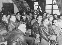 Briefing of Bomber Crews, 
Polebrook, August 1942